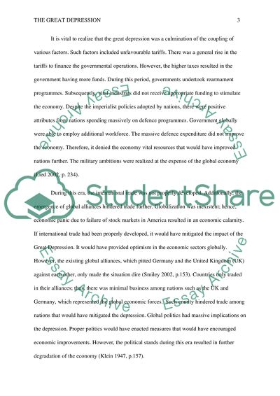 Causes and Consequences of the Great Depression