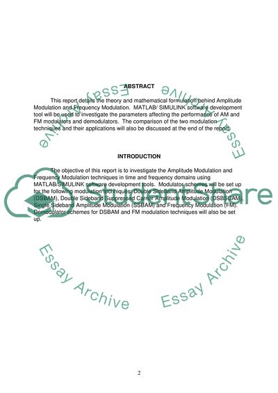 Amplitude & Frequency Modulation Techniques