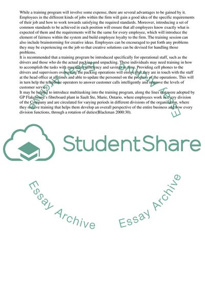 Pickfords Training programm