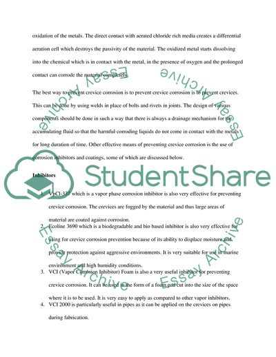 Materials and Corrosion