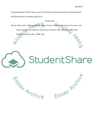 My Top Priorities Reasons for Joining College