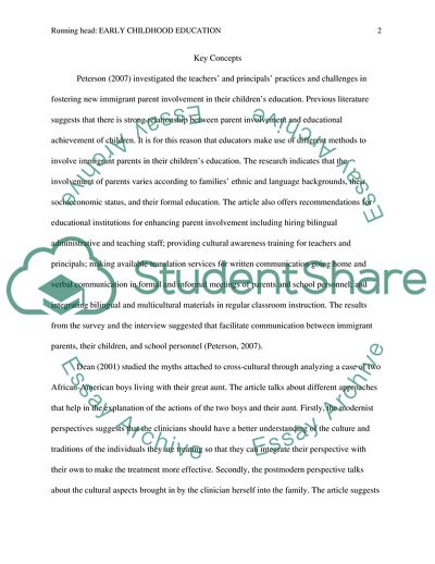 Early Childhood Education