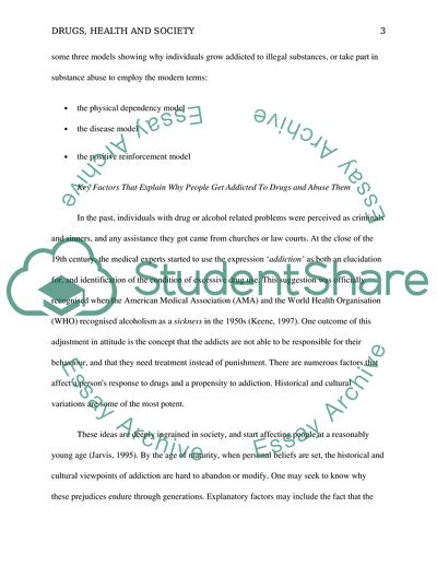 Drugs and Health in Society