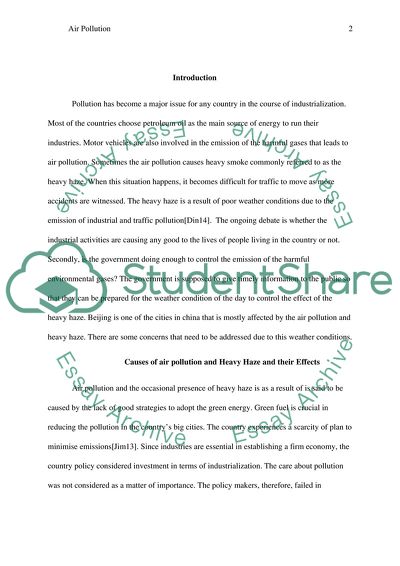 Air Pollution in Beijing