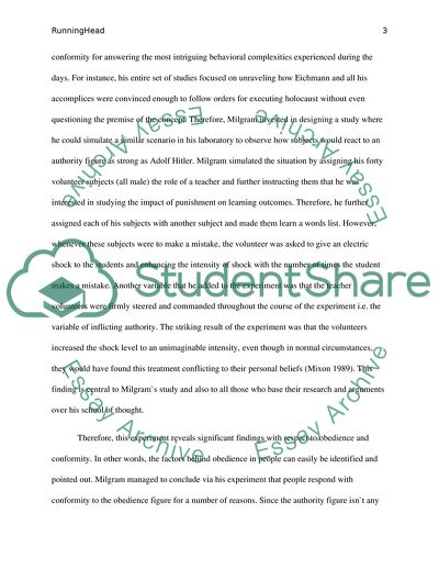 Skills for Success in Psychology From Research by Milgram