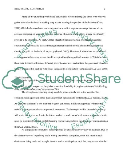 E-Commerce. The Advantages of Global Education