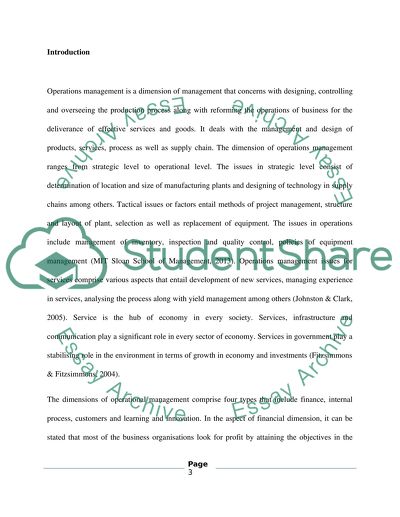 Theories and Concepts Related to Dimensions of Operations Management