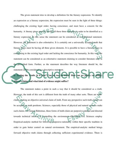 Literature Is Made Upon any Occasion That a Challenge Is Put to the Legal