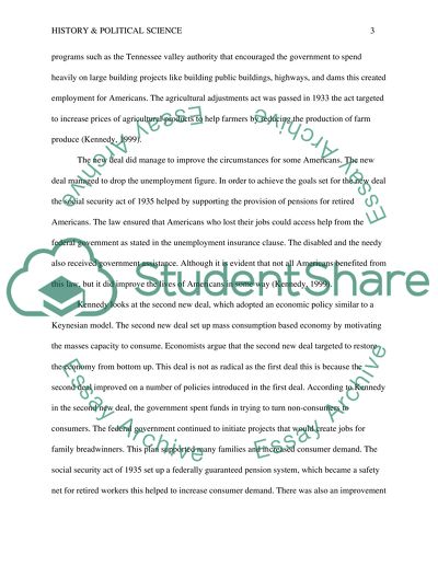 Evaluating the new deal