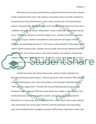 The Stories: The Lottery and The Most Dangerous Game