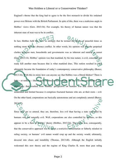 Was Hobbes a Liberal or a Conservative Thinker