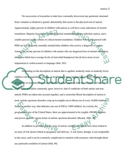 Understanding Autism: Towards a Holistic Approach