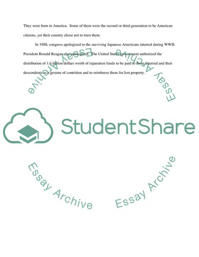 Japanese Americans During WWII