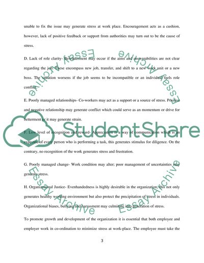 Risk Factors Associated with Job-Related Stress