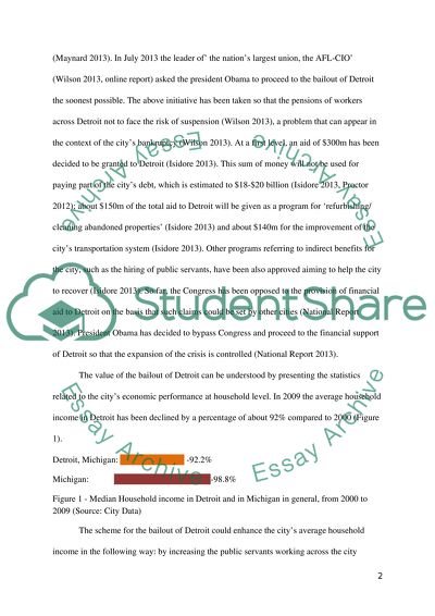 Detroit Economic Bailout