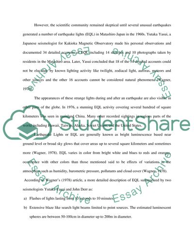 Stories of Strange Lights in the Skies after Earthquake