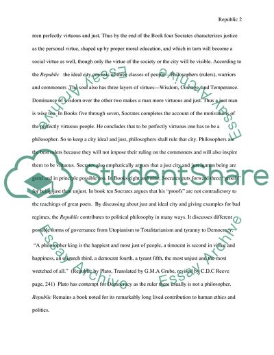 The Republic Written by Plato