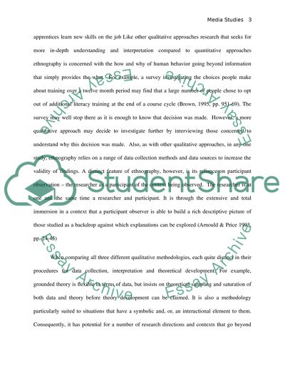 Ethnographic Approach to Audience Research