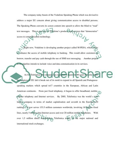 The Mobile Communication Industry and EU