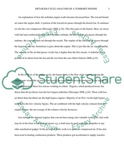Detailed Cycle Analysis of Turbofan Engine