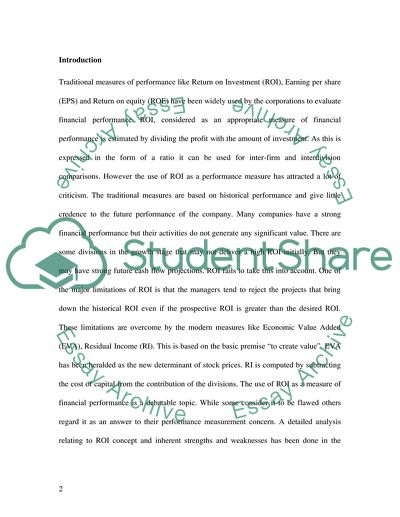 Return on Investment