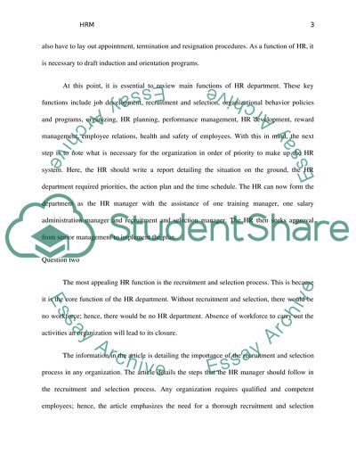 Analysis of HR and Employee Relationship