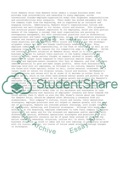 Business Model of Namaste Solar