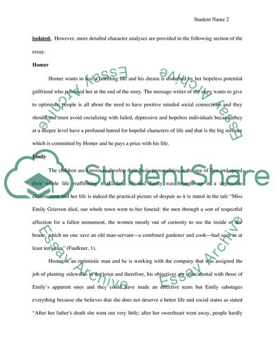 A Rose for Emily by Faulkner