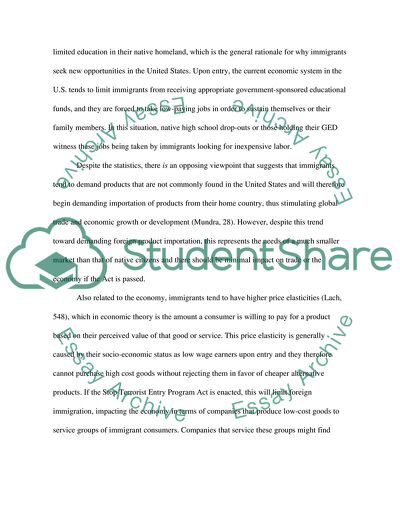The Stop Terrorism Entry Program Act of 2010