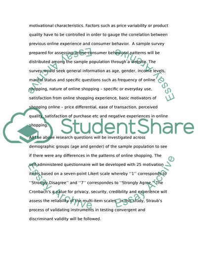 Exploring online consumer Behaviors