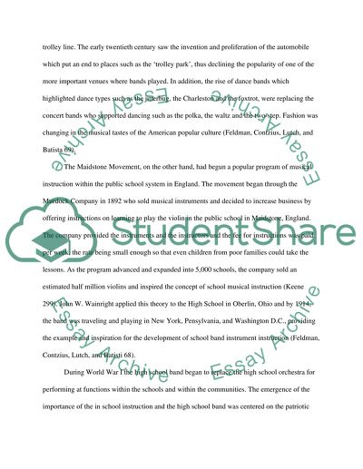 The Evolution of College Bands: Followers to Leaders