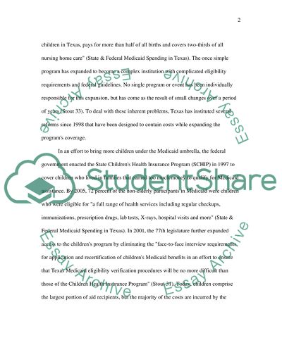 The Medicaid Program