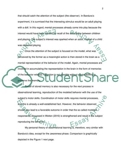 observational learning essay