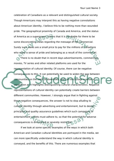 Canadian identity essay