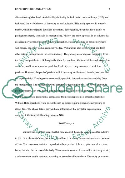 Exploring Organisations