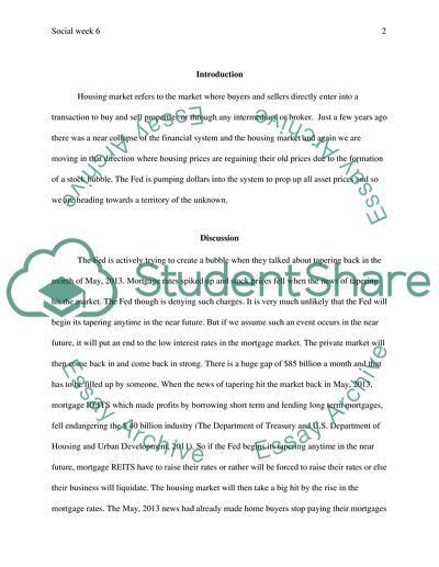 Housing Market and Finance - Fed