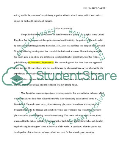 Palliative Care as One of the Most Demanding Health Care Services