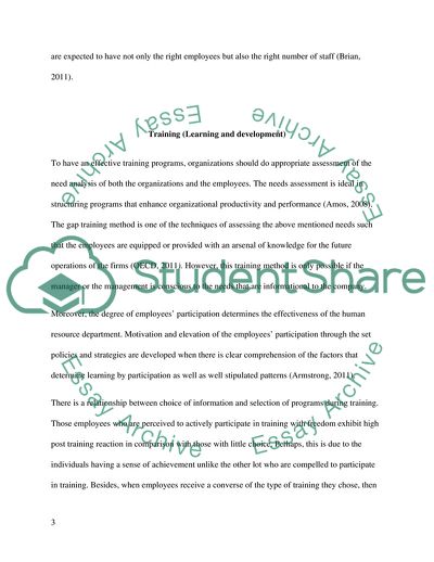 Training, Reward and Employee Relation - The Role of Human Resource Department