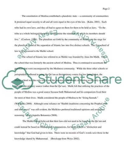 Developing Five Islamic Schools of Law