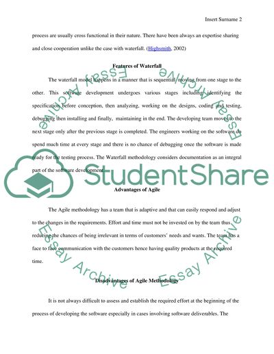 Agile software development