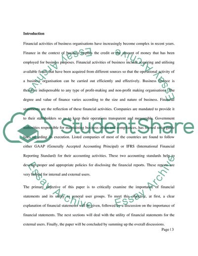 The Importance of Financial Statements