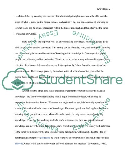 The Issue of Knowledge