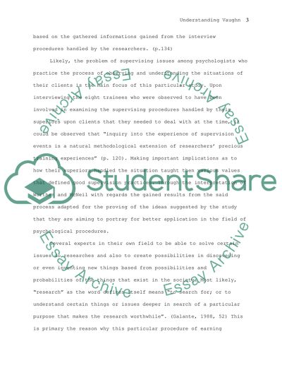 Analysis of A Phenomenological Investigation of Good Supervision