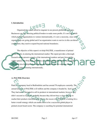 essay topics for international business