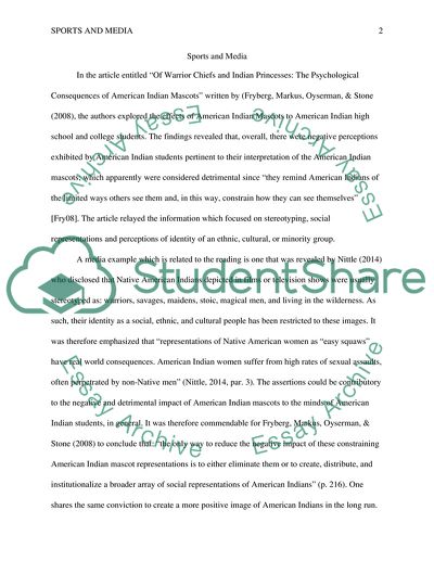 Social Representations of Native Americans