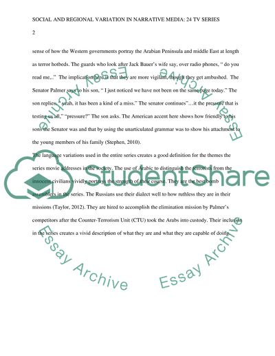 Social and regional variation in narrative media
