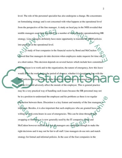 Human Resources - Managing and Developing People