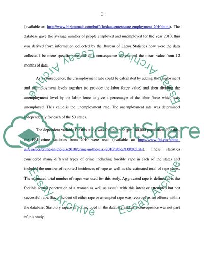 The Effect of Unemployment on Rape