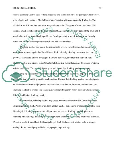 Problems Drinking Alcohol May Cause