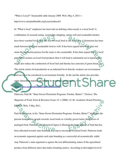 Is Local Food a Better Way to Eat